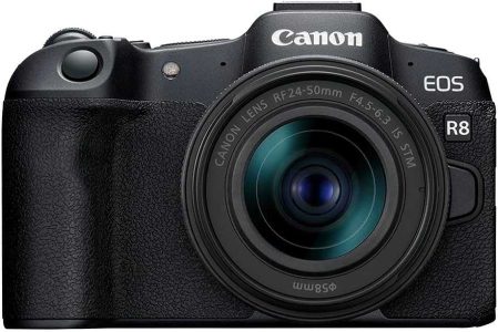 برسی دوربین بدون آینه کانن Canon EOS R8 Kit RF 24-50mm IS STM