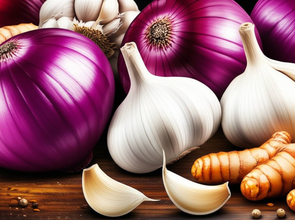 پیاز، سیر و زردچوبه | معجزه طبیعت برای سلامتی
