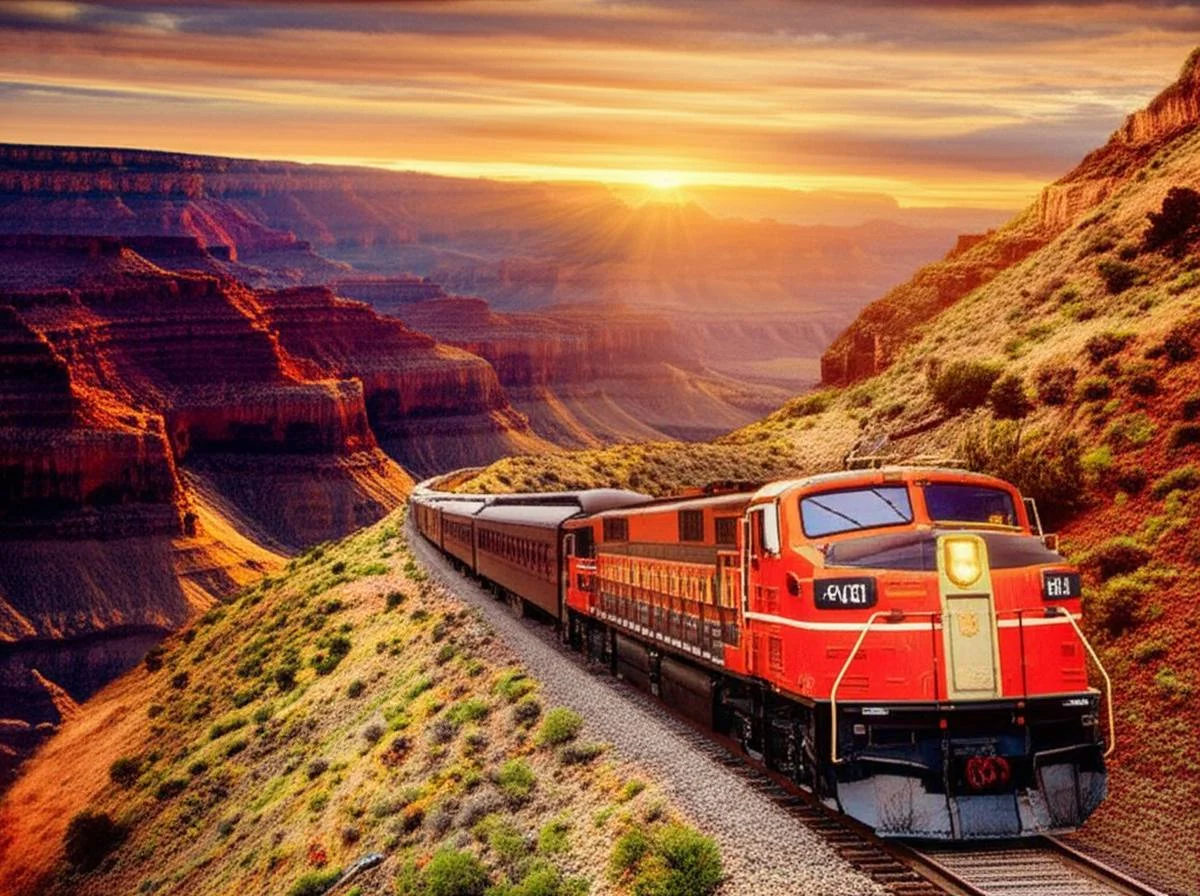 Grand Canyon Railway آمریکا | تجربه سفری رویایی با قطار