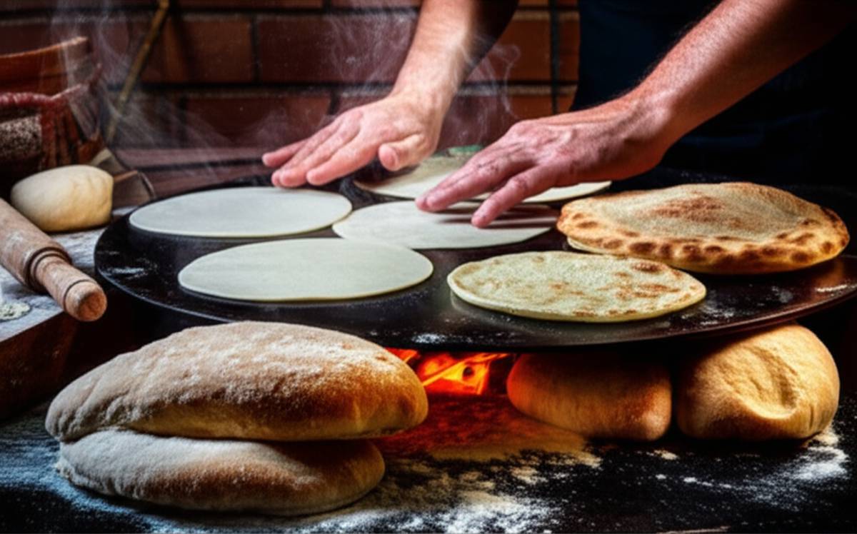 طرز تهیه | روغن انواع پخت نان با ساج