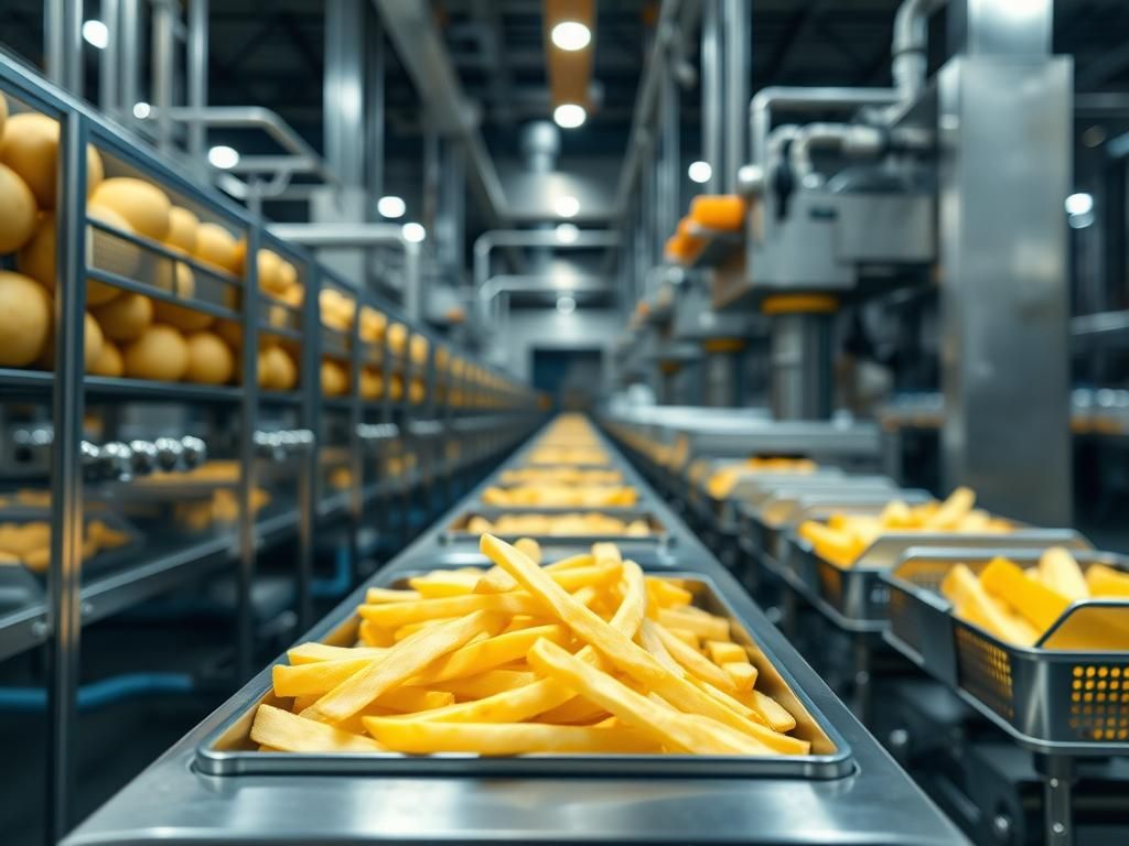 کارخانه سیب زمینی نیمه آماده مشهد