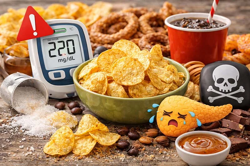 آیا چیپس برای دیابت مضر است؟