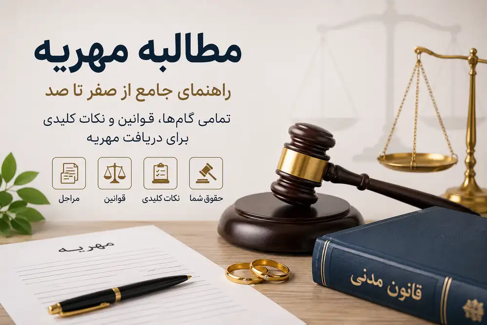مراحل مطالبه مهریه از صفر تا صد